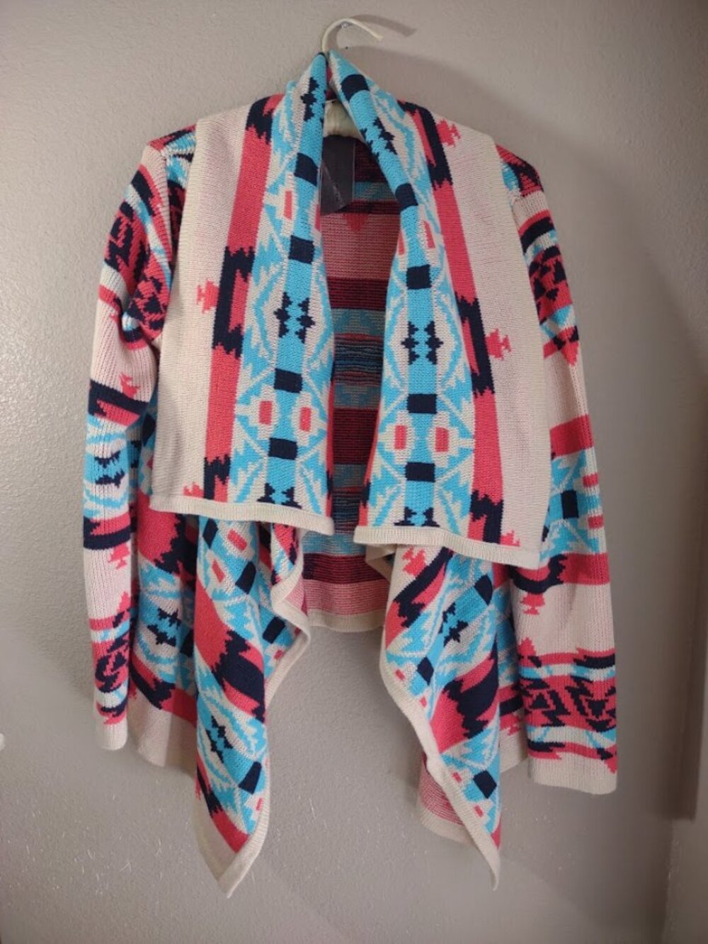 Moon Collection Women's Open Cascade Sweater Aztec Southwest XLG!